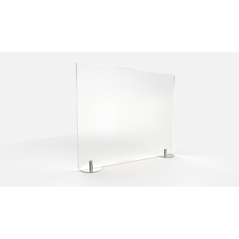 Ghent Desk Dividers, Frosted, 24" H x 36" W x 5" D