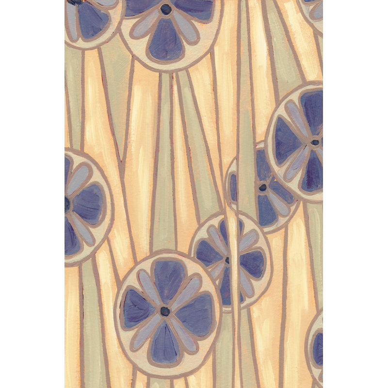 Lavender Reeds II 1 Piece Wrapped Canvas Wall Art, 122cm H x 81cm W