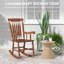 Chaise berçante en bois massif Tamicka-569193521