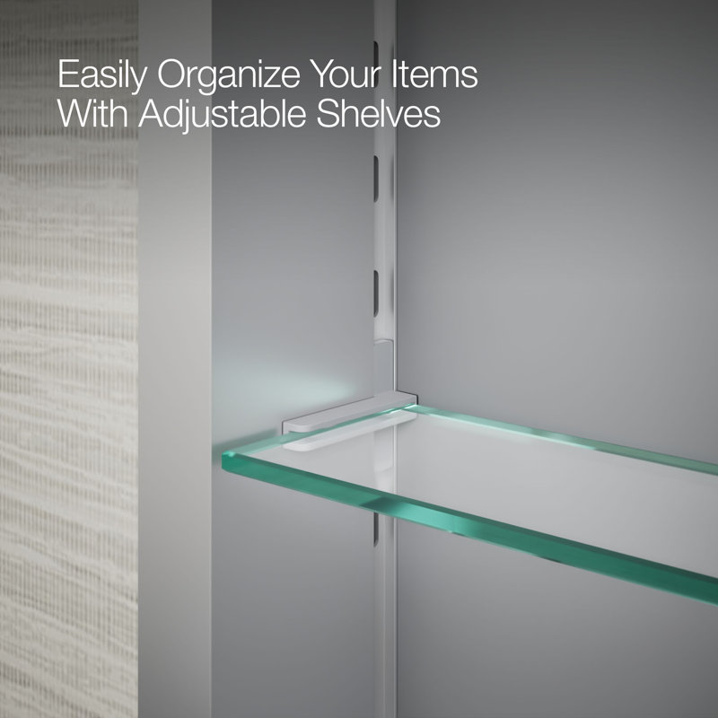 Embark Premium  Rectangular Medicine Cabinet, 20" H x 16" W x 4" D