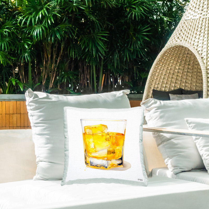 Coussin extérieur en verre Minimal Whiskey
