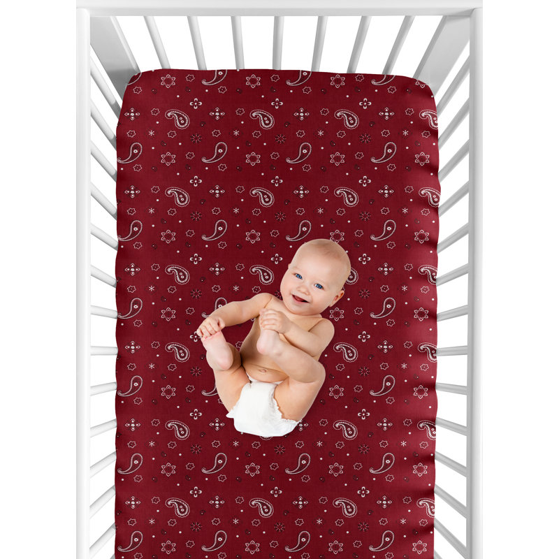Drap-housse pour lit de bébé Wild West Cowboy