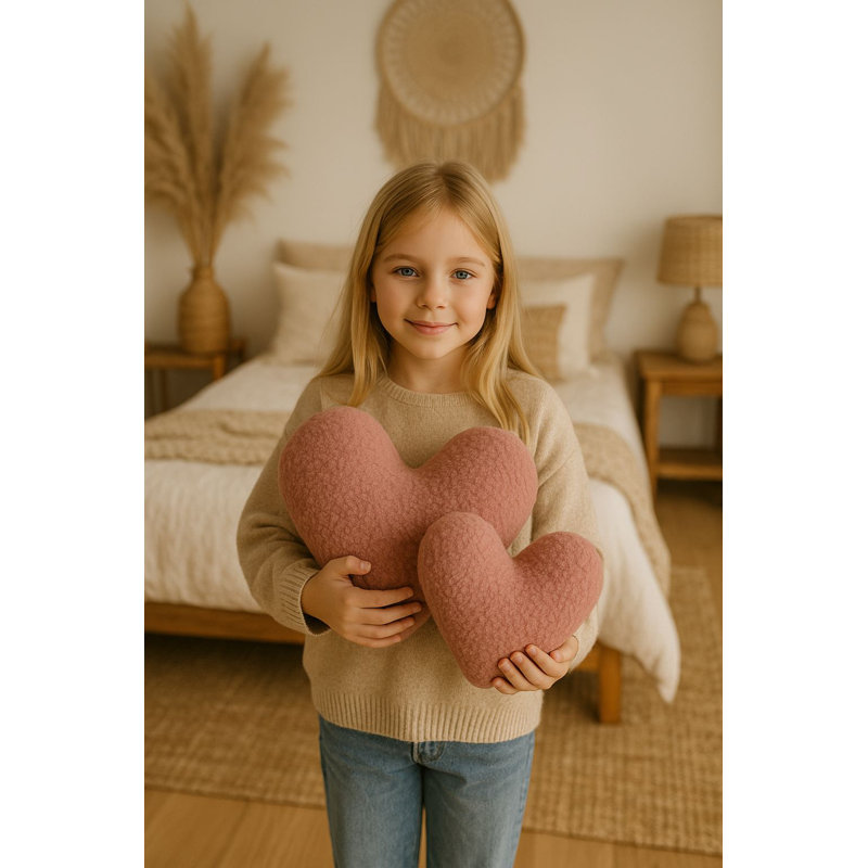 Coussin rose de qualité supérieure, 15,0 x 13,0 x 3,5 pouces | 100% polyester avec rembourrage en silicone doux | Lavable à la machine à 68 ° F | Parfait pour la décoration intérieure, le confort et le soutien | Idéal pour les chaises et les canapés