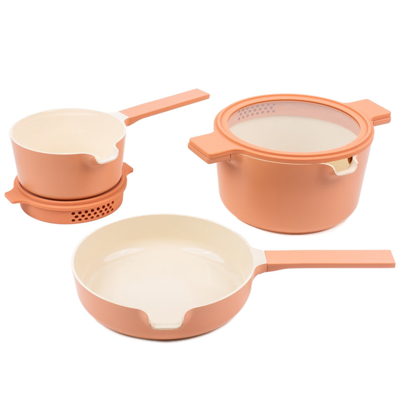 Batterie de cuisine 5 pièces Alva Neat, Pêche