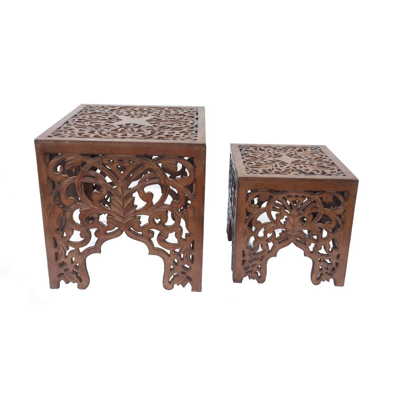 Popham Nesting Tables, Light Brown