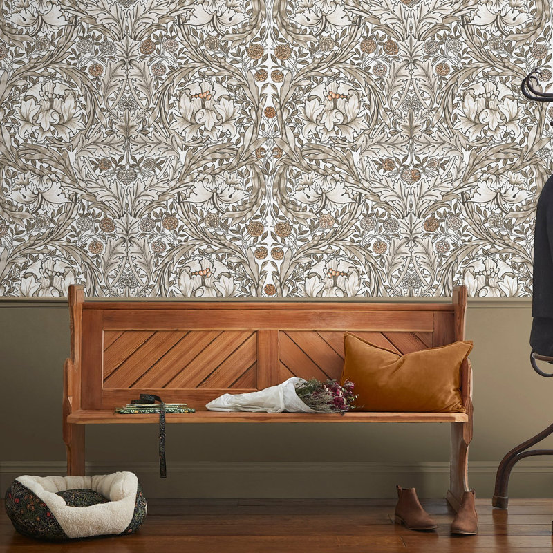  African Marigold Fixed Size Print to Order Mural, Grey