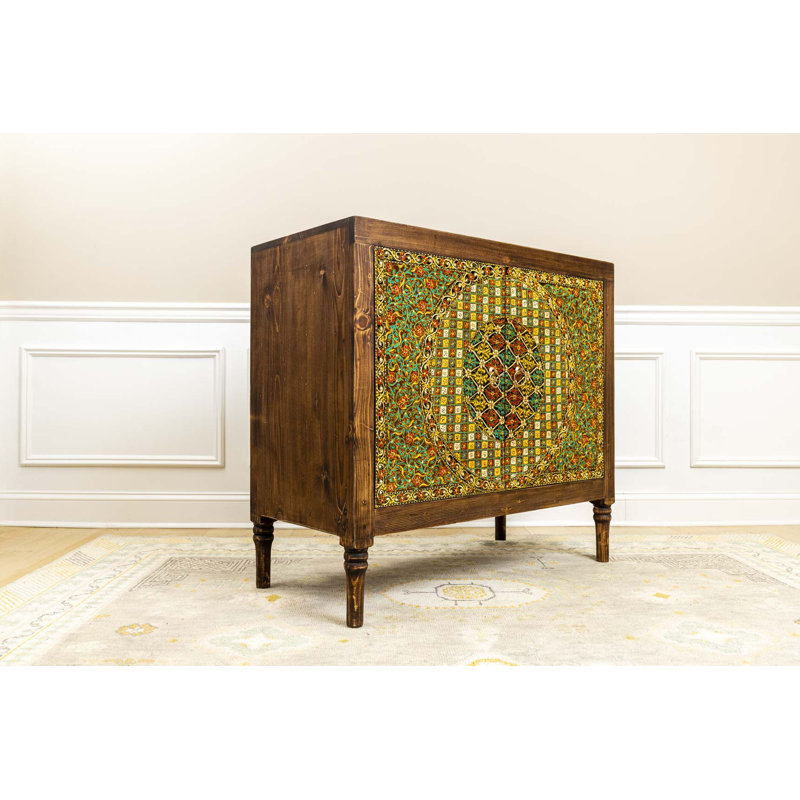 Solid Wood Accent Cabinet