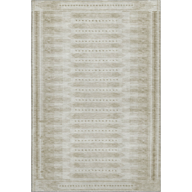 Premium Machine Washable Mayfield Border Rug, Rectangle 10' x 14'