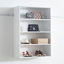 Système d'organisation mural en bois blanc Devi-130568670