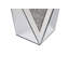 Aldrina Glass Top Block End Table