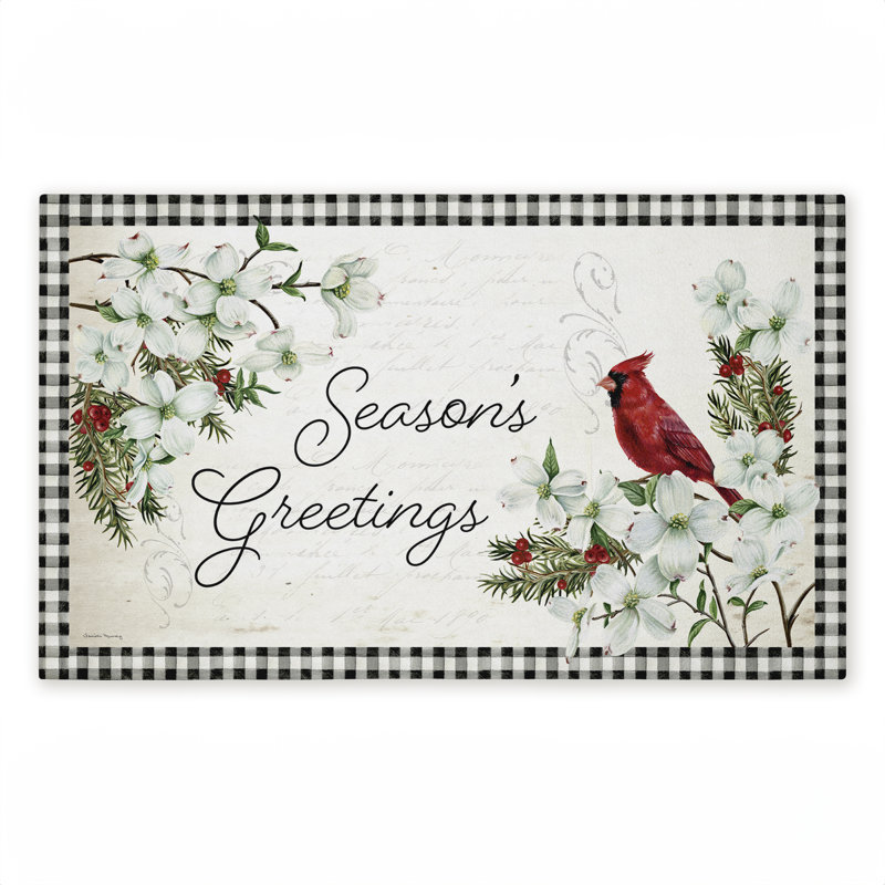 Paillasson Winter Cardinals & Dogwood