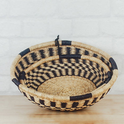Bolga Tray Basket Lg Natural Palette