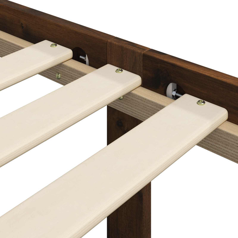 Bed, Small Double (4'), Dark Brown