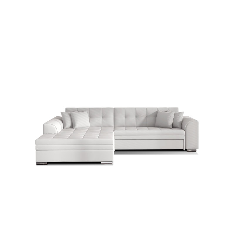Abiman 3 Seater Faux Leather Sofa Bed