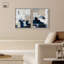 Ensemble de décorations murales bleues Sea Art par Art Remedy, cadre noir, 16 x 20-784847406-784847404