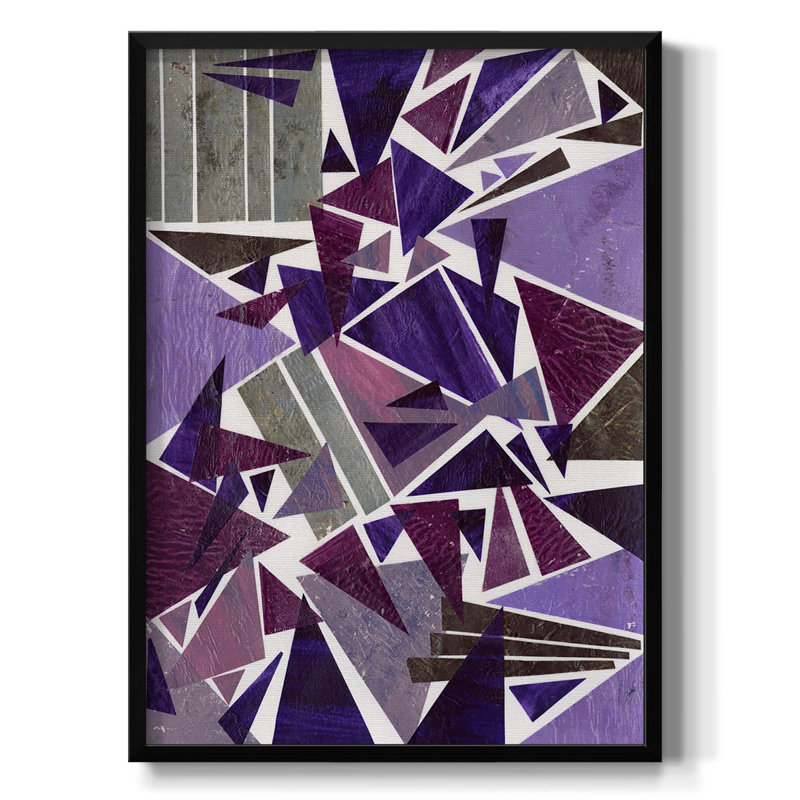 Balthrop Purple Dream I, reproduction d'art sur toile, H 37,5 po x l 27,5 po x P 1 po, Pas de tapis, Toile encadrée noire
