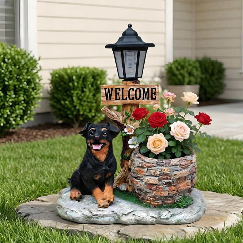 Statue d'extérieur Puppy Dog