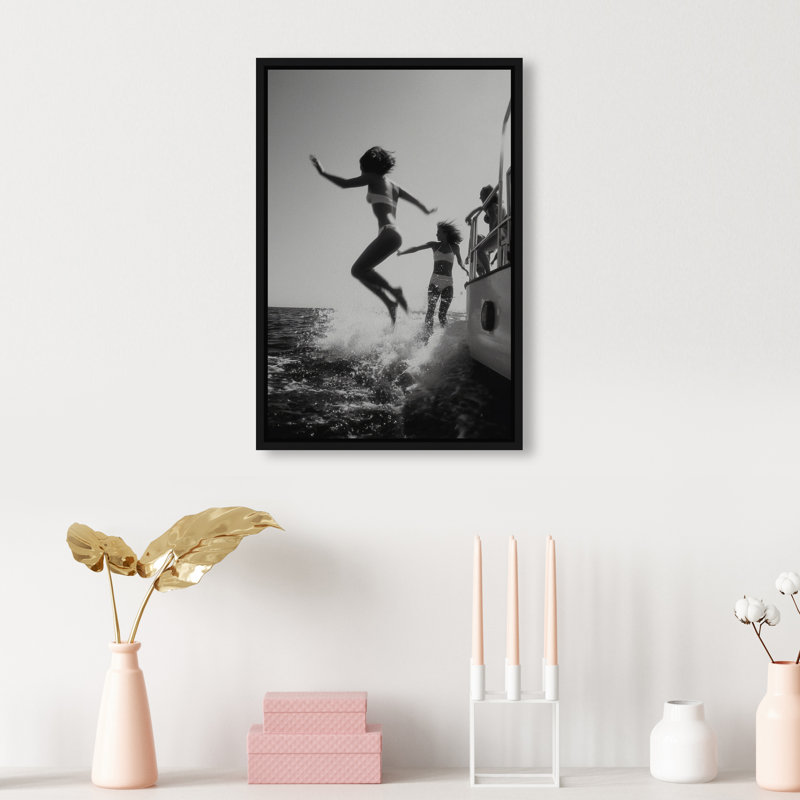 Liquid Gravity Print by Oliver Gal, 31"H x 21"W, Black Floater Frame