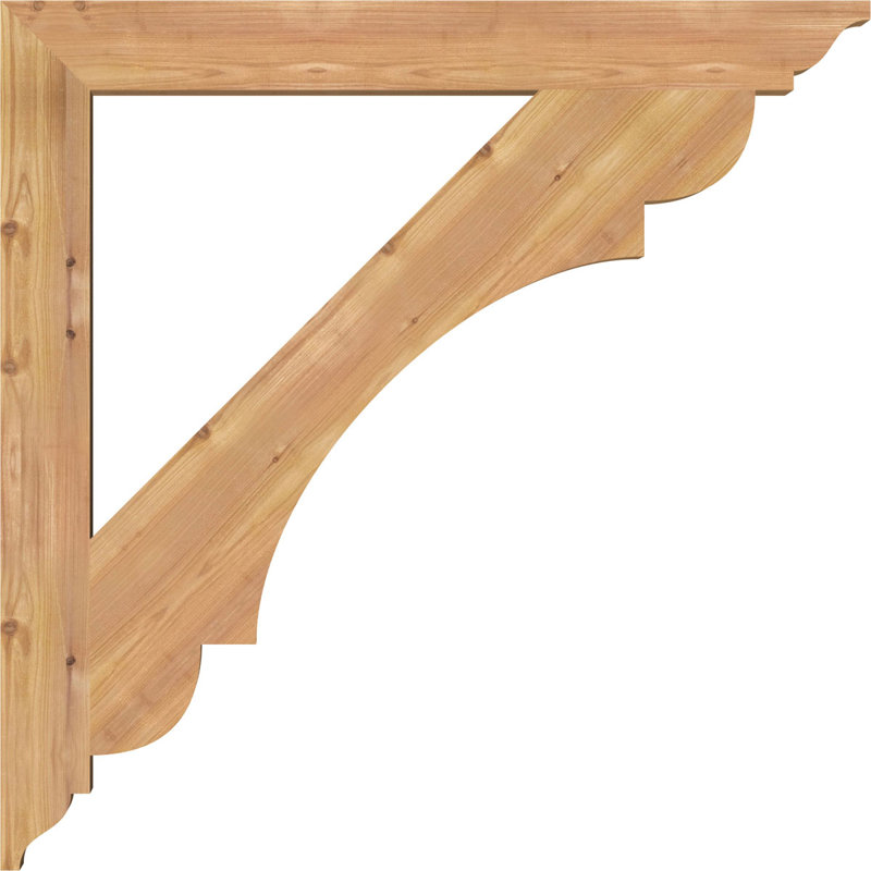 Support olympique traditionnel, Cèdre rouge de l'Ouest (lisse), H 34 po x l 3,5 po x P 34 po