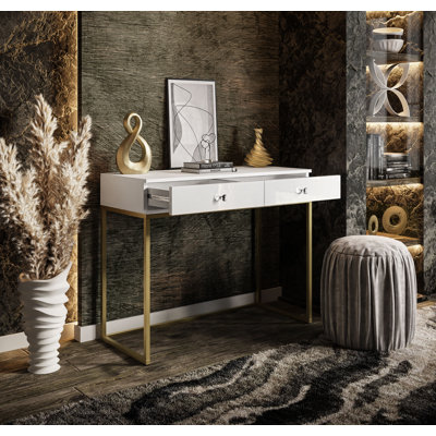 slim fit dress slacks Swan Dressing Table, Gold | Modern Dressing Table