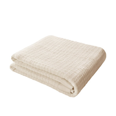 100% Cotton Jacquard Soft Lightweight Blanket