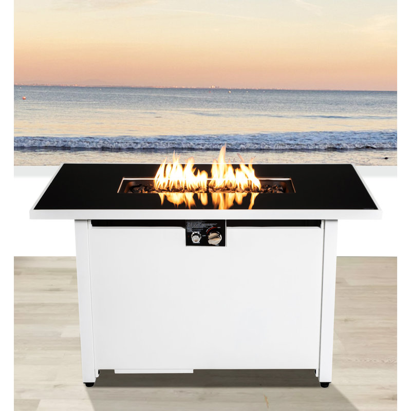 Steel Outdoor Fire Pit Table With Lid