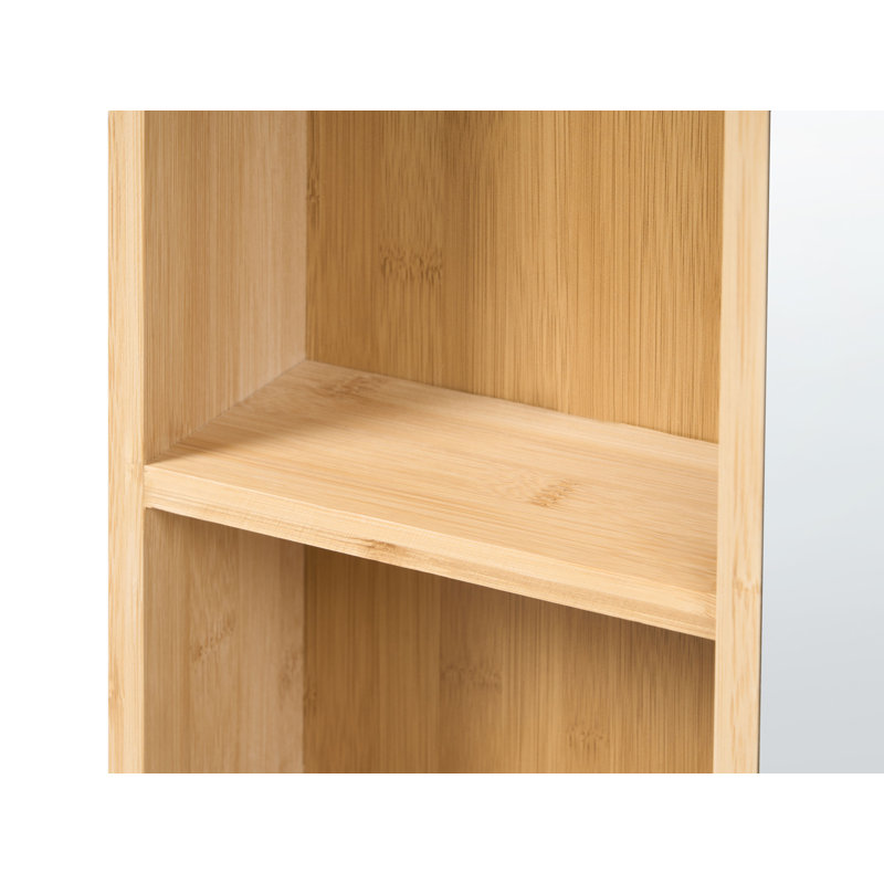 610mm W 610mm H Wall Mounted Required Framed Medicine Cabinet Mirror 3 Fixed