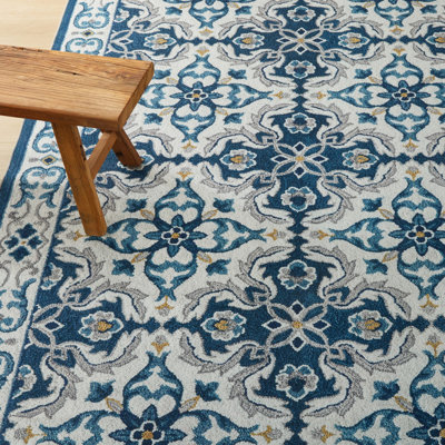 Oriental Machine Tufted Shag Area Rug