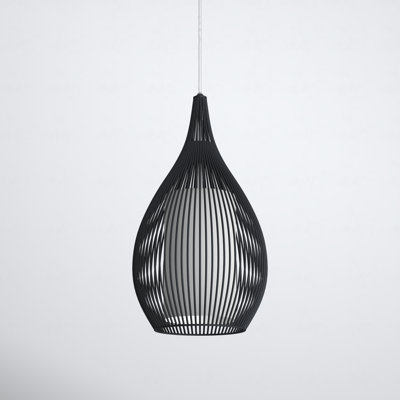 Lotus Single Light Steel Dimmable Pendant