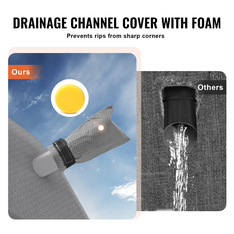 Gray Non-Woven Fabric 40-43 ft RV Motorhome Cover