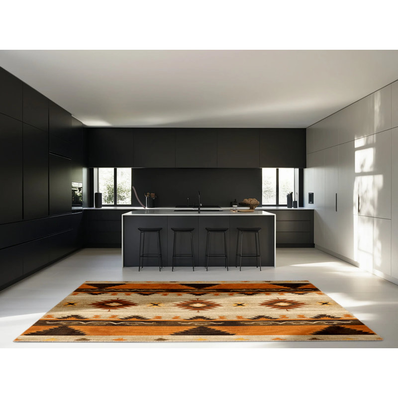 Sunlit Labyrinth Rug, Square 3'