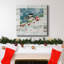 «Warm Christmas Wishes» - Toile tendue avec châssis de qualité supérieure - prête à être accrochée-1160241004