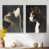 White Floater Framed