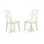 Ensemble de coin repas 5 pièces pour 4 personnes comprenant une table carrée et 4 chaises de salle à manger en similicuir, blanc lin-539909074-539909085-624548194
