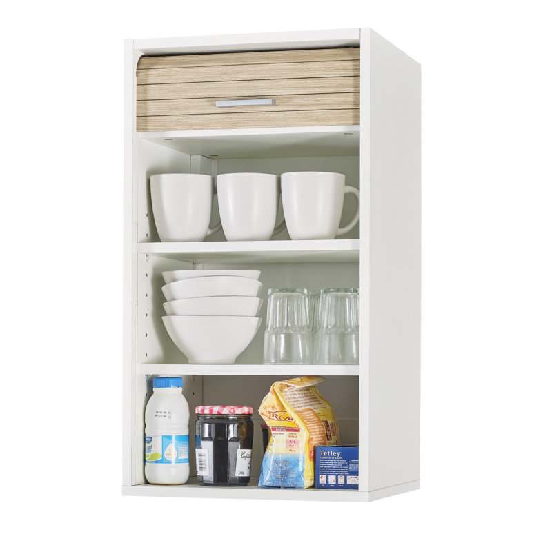 Atakan 72cm Kitchen Pantry, White/Oak