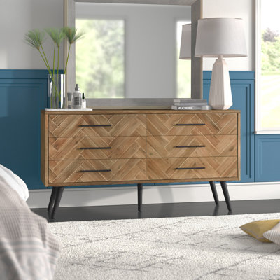 Markera Solid Wood 61'' W 6 - Drawer Dresser
