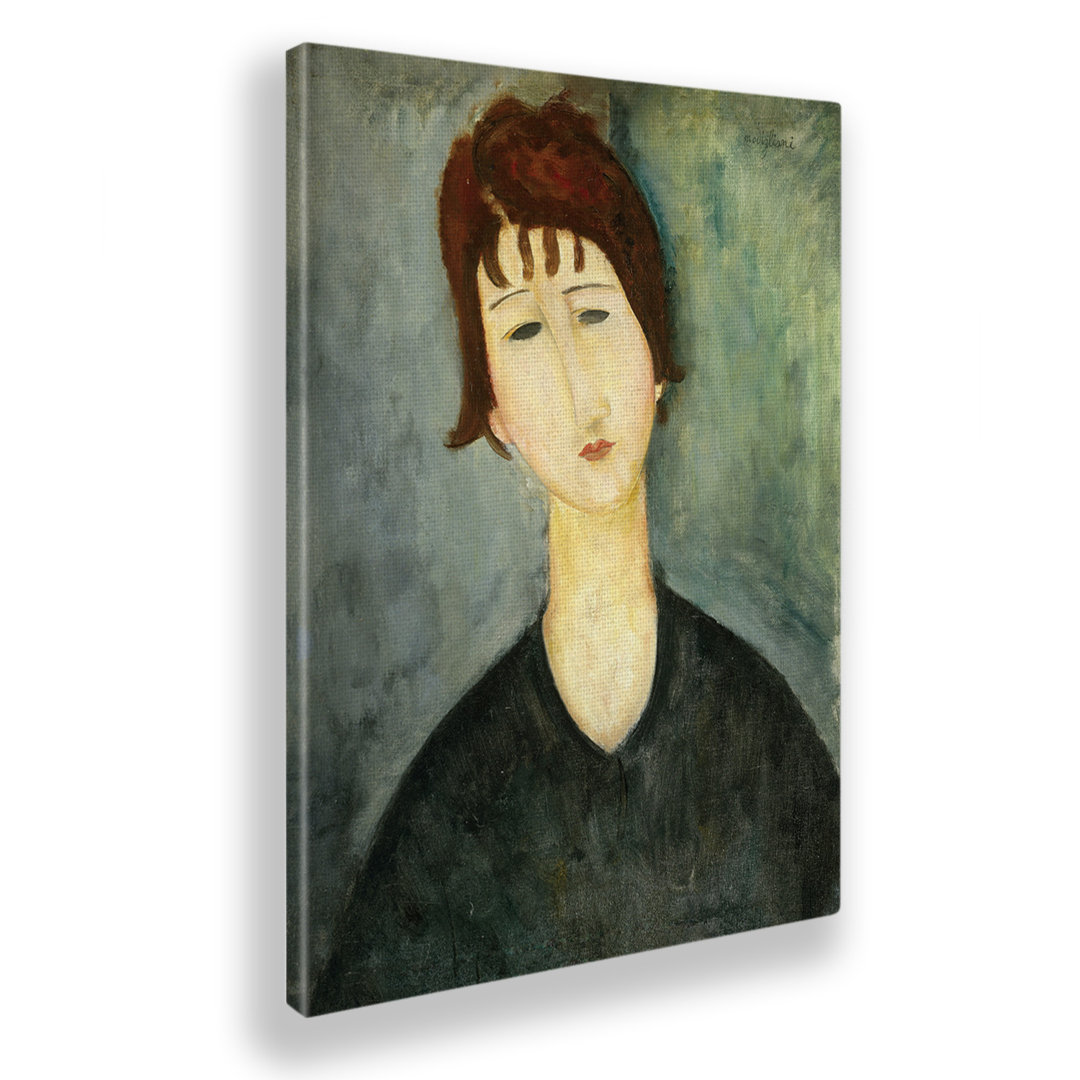 Wandbild Female Portrait von Amedeo Modigliani