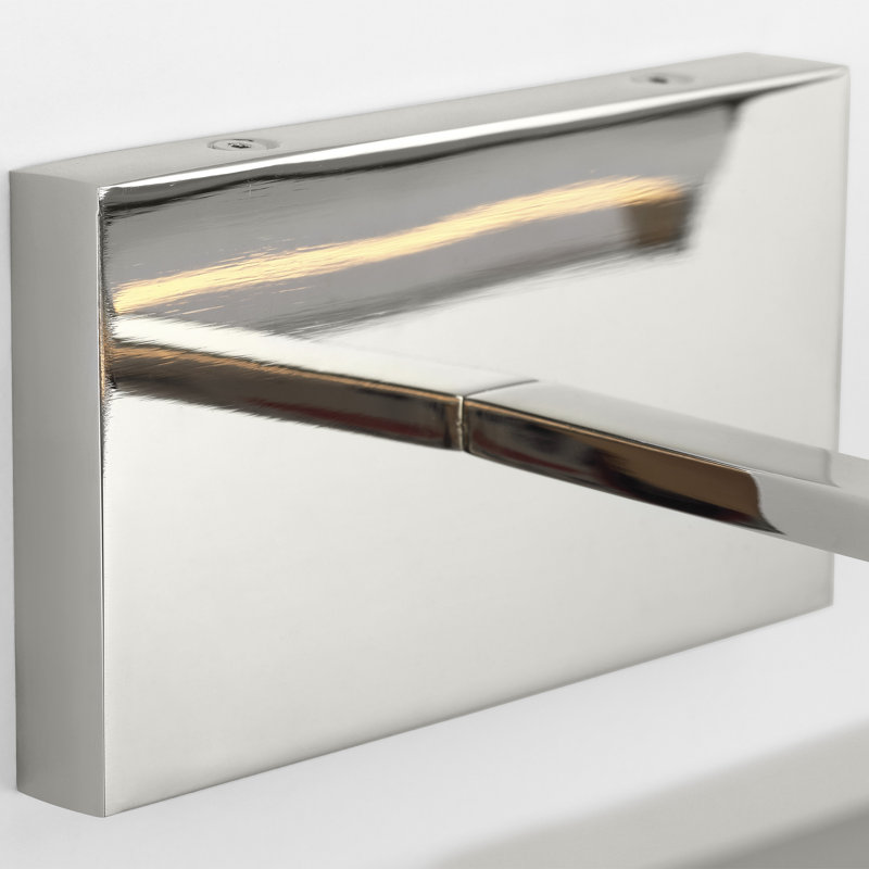 Trave Dimmable LED Wall Mount Picture Light, Polished Nickel, 2.5" H x 36" W x 6.8" D