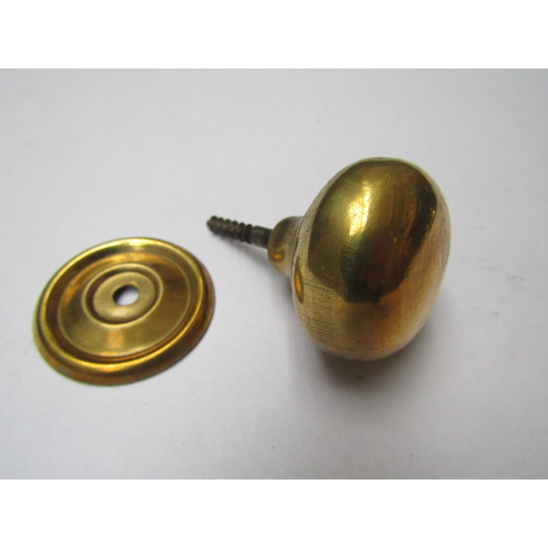 Fur 38mm Diameter Mushroom Knob, Brass