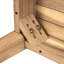 Causeuse d'extérieur en bois d'acacia avec table basse