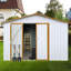 Abri de jardin en métal 10 pi x 12 pi-123924465