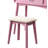 Contemporary Wood Vanity And Stool Set-314089209