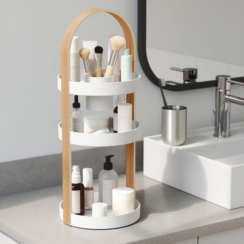 Organisateur de cosmétiques, blanc naturel