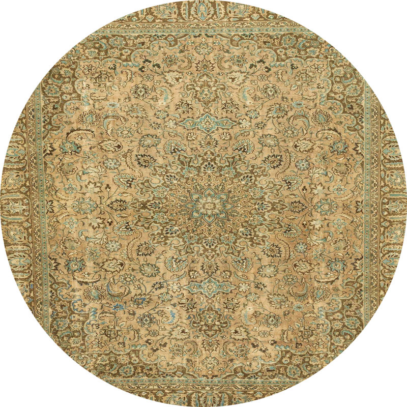 Oriental Indoor Rug, Round 5'