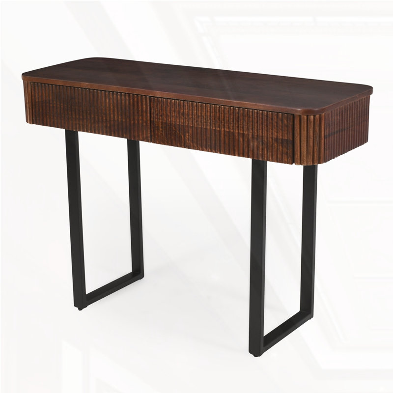 Console moderne minimaliste avec rangement, Miel