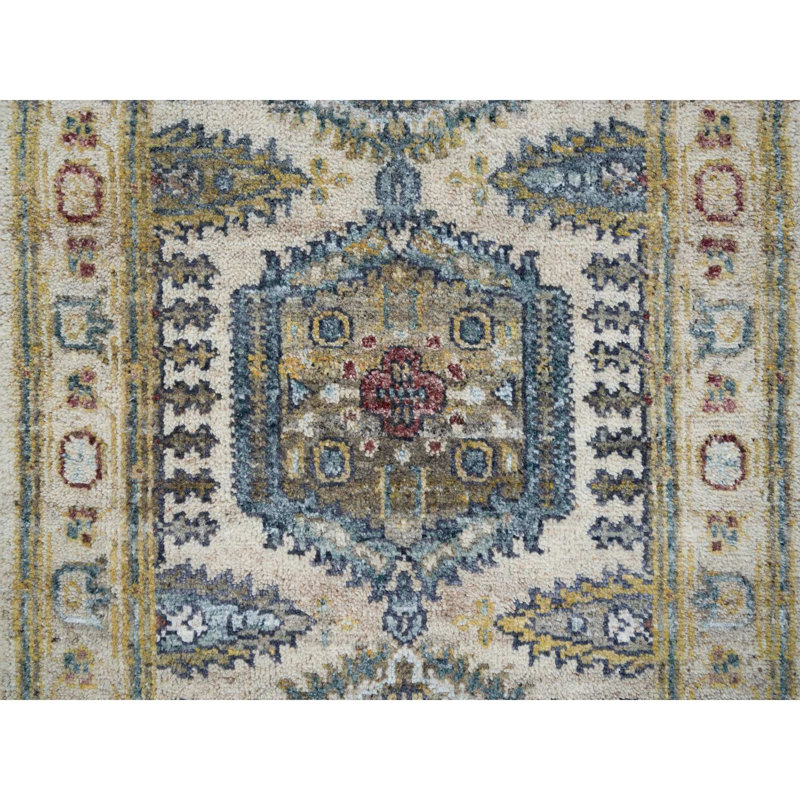 Siive One-of-a-Kind 2'7" X 11'10" New Age Runner Area Rug Ivory