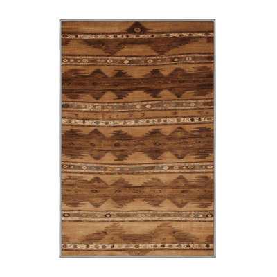 Machine Washable Persian Brown Area Rug