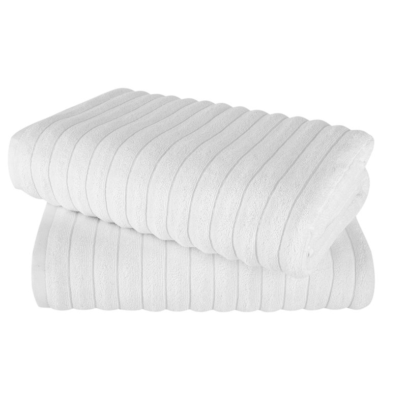 Odyle Turkish Cotton Jacquard Bath Sheet, White
