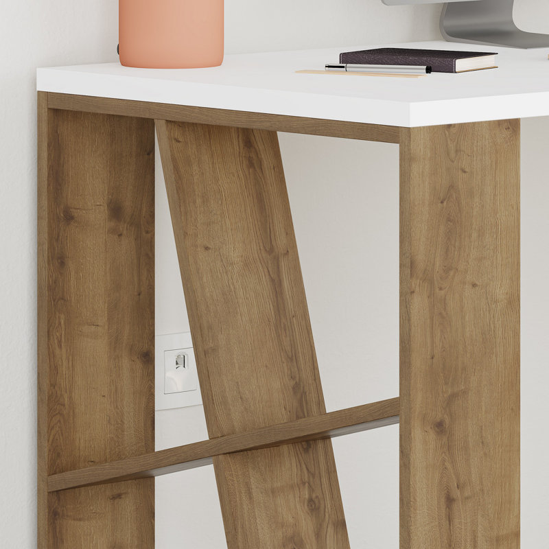 Cashtown Desk, White/Brown