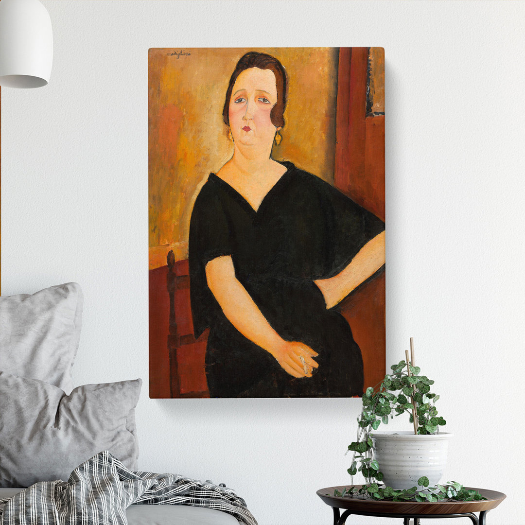 Portrait Of A Woman Vol.7 by Amedeo Modigliani - Wrapped Canvas